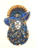 Blue Rosy Imperia Venetian Mask