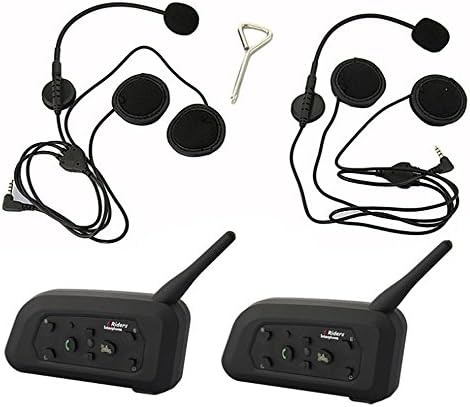 Motorcycle Helmet Bluetooth Interphone 6 1000 Meters Full Duplex V6-1200 Bluetooth Intercom