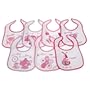 Bavoirs � motif, un pour chaque jour de la semaine, options pour b�b� fille ou gar�on (lot de 7) (0-6 mois) (Rose)