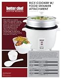 Rice Cooker with Food Steamer Attachment