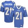 LaDainian Tomlinson Youth Jersey: Reebok Powder Blue Replica #21 San Diego Chargers Jersey - Large (14-16)