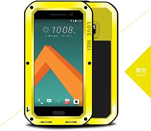 HTC 10 Case, Love Mei Shockproof Waterproof Dust/Dirt/Snow Proof Aluminum Metal Corning Gorilla Glass Case Cover for HTC 10