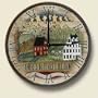 No Place Like Home Country Rustic Wall Clock
