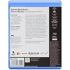 Concertos Pour Piano N° 1 & 2. Consolation N° 3 Valse Oublie N° 1 [Blu-ray]