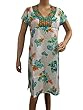 Tunic Dress White Printed Cotton Kurta