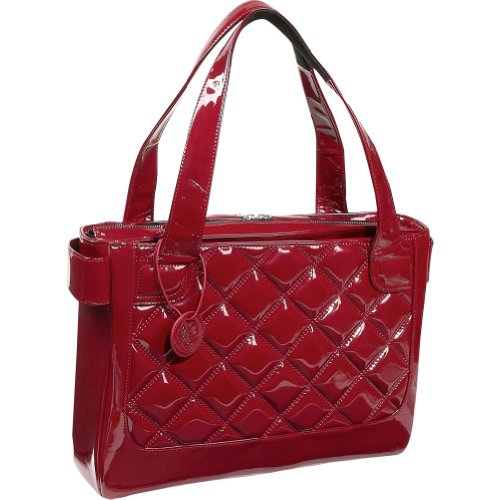 Wib Womens Vanity Scarlet Notebook Tote with Black Lining, Fits Up To 16.1 Compu