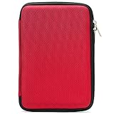 Amazon Kindle Tablet 7 Inch Case Hard Cover ( Newest Model , 4th Generation ) Red Snug Fit Carrying Case + Vangoddy Live*Laugh*Love Wristband