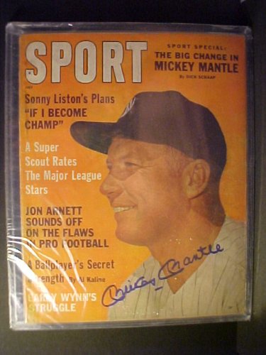Mickey Mantle New York Yankees Autographed July 1962 Sport Magazine