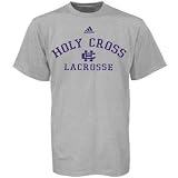 adidas Holy Cross Crusaders Ash Lacrosse Practice T-shirt