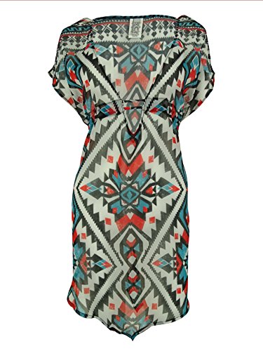 Becca by Rebecca Virtue Women's Aztec Tunic Swim Cover Up