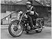 Metropolitan Police Officer on a Triumph Motorcycle During World War II Photographic Poster Print, 16x12