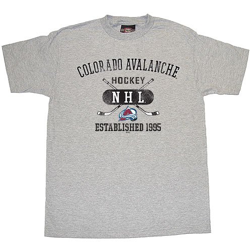 Buy Colorado Avalanche - Avalanche Old Time Hockey Gray Frank Tee