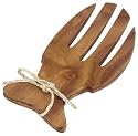 Pacific Merchants Acaciaware Fish-Shaped Salad Servers