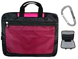 IMAGE OF Magenta Laptop Bag for 15.6 inch Samsung R540-JA04 Notebook + An Ekatomi Hook.