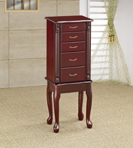 Coaster 900144 Jewelry Armoire, Cherry