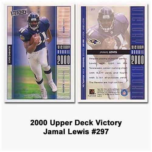 Upper Deck 2000 Baltimore Ravens Jamal Lewis Rookie Card
