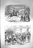 Vendeurs de journaux 1871 de Sandringham Lynn REGIS de Cheval de Messager Image du produit