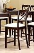 Pacific Cappuccino Finish Wood Counter Height Bar Stools Chair (Set of 2)