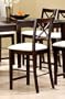 Coaster Counter Height Bar Stools, Pacific Cappuccino Wood Finish, Set of 2