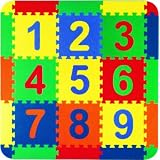 25-teiliges Bodenpuzzle, Puzzlematten Puzzle-Teppich Set mit Nummern von 1 bis 9 aus EVA Schaumstoff, ca. 1,0 m2von "Trendmat"