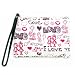 HOLI PU Leather Zipper Pouch Handheld Bag