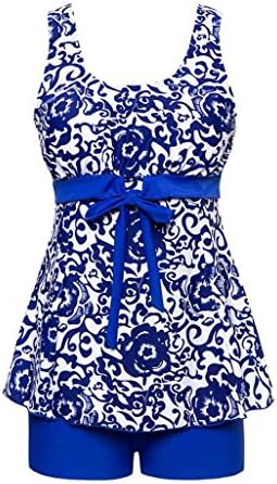 iRachel Womens One Piece Swimwear Elegant Swimdress Swimsuits Plus Size