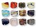 Venetian Style Dichroic Glass Ring Set-12 Pieces Set Image