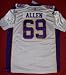 Jared Allen Autographed Minnesota Vikings White Jersey, Size 52, Proof Photo of Jared Signing for Us.