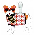 Bulldog Dog Luggage Tag / Pet Carrier Tag