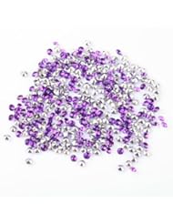 Jewelry: ILOVEDIY 20g(1500pcs) Purple Pointed Back Rhinestones Crystals Chaton Beads 3x2mm - Yong Li Jewelry Accessories Factory