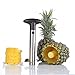 Silver Stainless Steel Pineapple De-Corer Peeler Stem Remover Blades for Diced Fruit...