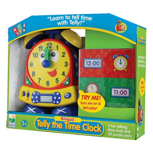 Buy Learning Journey Telly the Teaching Time Clock and Puzzles Set- Bilingual by Learning Journey now!