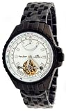 Adee Kaye Men's 35 Jewels Automatic Open Heart Tourbillon Power Reserve Watch Model AK-1097