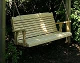64" Treated Pine Crossback Porch Swing