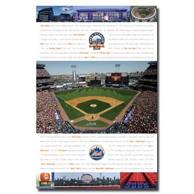 (22x34) New York Mets (Shea Stadium) Sports Poster Print
