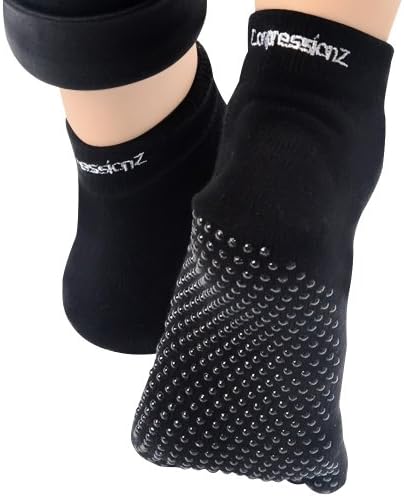 Yoga Socks Non Slip Full Toe - Women & Men Pilates Strong Grip, Non Slid