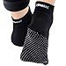 CompressionZ Yoga Socks Non Slip Full Toe (Black) - Women & Men Pilates, Barre, Strong Grip