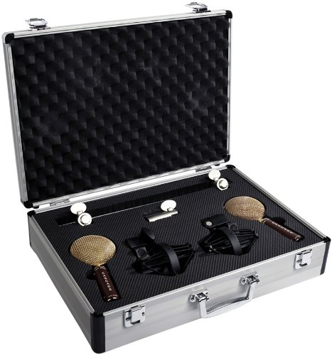 Cascade Microphones FAT HEAD Blumlein Stereo Pair BrownGold