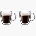 Bodum Bistro Double-Wall Insulated Glass Jumbo Mug, Set of 2 