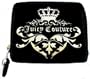 Juicy Couture Mad Money Juicy Princess Black Velour Signature Wallet