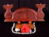 WELCOME SIGN TIKI BAR W/ PINEAPPLE - TROPICAL HOME DECOR