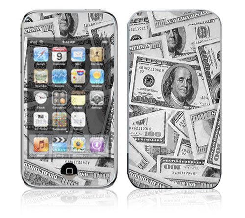 The Benjamins Decorative Skin Decal Sticker for Apple iPod Touch 1G (1st Gen) MP3 Player