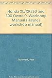 Honda XL/XR 250 & 500 owners workshop manual