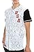 JC DISTRO Mens Hipster Hip Hop Splatter USA Baseball Jersey T-Shirt Medium