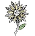 Vintage Yellow Flower Brooches & Pins