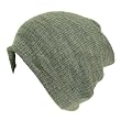 "Gossip Girl" Soft Ribbed Ski Beanie Slouch Slouchy Knit Hat Heather Gray