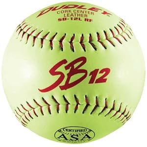 Dudley SB12LRF-ASA 12 inch Yellow Leather ASA Softball