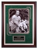 Arnold Palmer Framed Autographed 16x20 Black and White Photograph