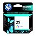 Original HP 22 Tri-color Ink Cartridge in Retail Packaging