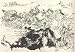 8" x 6" Mounted Art Print Japanese Art Utagawa Kuniyoshi Nichiren saved from the executioners sword